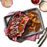 Peri Peri Lamb Doner & Chips