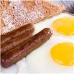 2 Egg With 2 Sausages And Toast