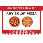 Double  Pizza Meal 10”