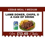 Kebab Meal 1 Medium