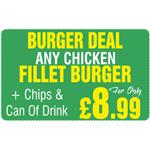 Chicken Burger Deal