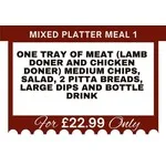 Mixed Platter Meal 1