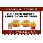Burger Meal 8 (Double)     