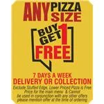 Buy 1 Get 1 Free Pizza 15"