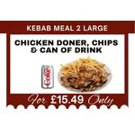 Kebab Meal 2 Large              