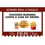 Burger Meal 8 (Single)